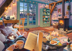 Puidust erikujuliste t&uuml;kkidega pusle Wooden Puzzle Cosy Cabin &ndash; 505 pcs