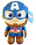 Pehme m&auml;nguasi Captain America helidega, sinine, 30 cm