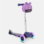 T&otilde;ukeratas Smart Trike T3 valgustatud rataste ja seljakotiga, purple