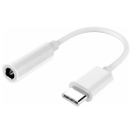 iLike AX4 Vastupidav TPE helikaabli adapter Type-C pistikust 3,5 mm pesasse valge (OEM)