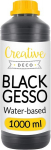 Vedel kruntv&auml;rv Creative Deco Black Acrylic 1L, suurep&auml;rane katvus Ideaalne puidule paberile klaasile