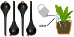 Taimede niisutuspallid poti korgiga 4tk mustad