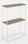 Konsoollaud ADRK Furniture Velo, valge/pruun