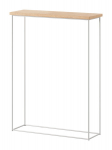 Konsoollaud ADRK Furniture Sili, valge/pruun