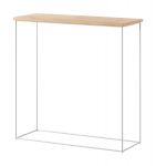 Konsoollaud ADRK Furniture Milan, valge/pruun
