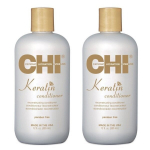 Palsam kahjustatud juustele keratiiniga CHI Keratin, 2 x 355 ml
