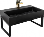 KONGLOMERAAT VALAMU GOYA MUST MATT 60CM + RIIULID
