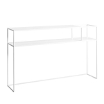 Konsoollaud 120x25x75 cm valge