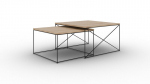 2 kohvilaua komplekti ADRK Furniture Licco, pruun/must