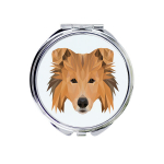 Collie Rough - peegel pildiga ja geomeetrilise m&auml;rgiga br&auml;ndilt Art-Dog, XS