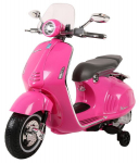 Elektriline mootorratas lastele Vespa MP3 roosa Sun Baby