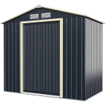 Costway v&auml;limine metallikuur aiakuur teraskuur 213 x 162 x 117 cm hall