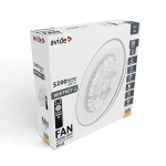 LED laelamp ventilaatori ja kaugjuhtimispuldiga Whitney-S, 48W, 5200lm, CCT