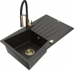 Graniidist k&ouml;&ouml;givalamu Mexen Cesar segisti ja sifooniga, Metallic black/gold/black/gold