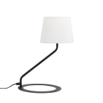 Laualamp SHADE LAMP - varju valge jalg must