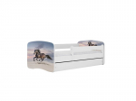 Lastevoodi ilma madratsita/sahtlita Kocot Kids BabyDreams White galloping horse, erinevates v&auml;rvides