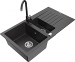 Graniidist k&ouml;&ouml;givalamu Mexen Matias segisti ja sifooniga, Black granite/Black
