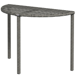 Outsunny R&otilde;dulaua aia k&otilde;rvallaud Aiam&ouml;&ouml;bel Poolringi pol&uuml;rattan metallist Hall 100 x 50 x 74 cm