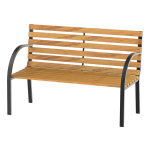 Outsunny aiapink pargipink 2-istmeline aiapink teras+m&auml;ndipuit naturaalne B122 x S60 x K83 cm