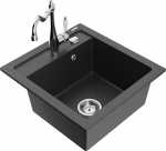 Graniidist k&ouml;&ouml;givalamu Mexen Vito segisti ja sifooniga, Black granite+Chrome