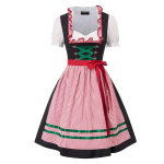 Naiste oktoobrifestivali kost&uuml;&uuml;m/dirndlkleit Scarlet Darkness, punane, XL