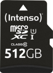 Intenso m&auml;lukaart microSDXC 512GB Class 10 UHS-I U1 Performance