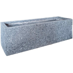 Lillepott klaaskiust 65x18x20cm, tumehall