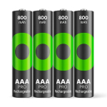 Gp Batteries akud 1x4 ReCyko Pro NiMH AAA/Micro 800mAh Pro