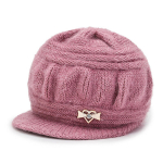 (One Size Pink)Uus moe naiste soe nokam&uuml;ts Naiste s&uuml;gistalvine paks kootud MOM vanaema m&uuml;ts naistele