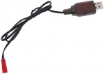 USB laadija 3.7V Ni-CD YUNIQUE kaugjuhitavatele m&auml;nguasjadele, &uuml;lekoormuse ja l&uuml;hise kaitsega | JST 2P kaabel