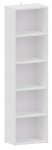 Kontori avatud raamaturiiul BODO DUAL WHITE raamatute jaoks k&ouml;ited
