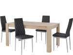 S&ouml;&ouml;gitoam&ouml;&ouml;bli komplekt Notio Living Lori 160/Barak, tamm/must