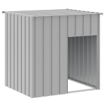 vidaXL koerakuut katusega, helehall, 110x103x109 cm, teras