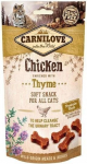 Carnilove Cat Snack Chicken Thyme n&auml;rimismaiused kassile 50g