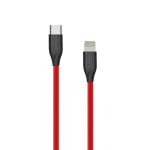 Silikoonkaabel Lightning - USB Type-C (1 m, punane)