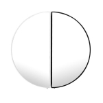 Peegel Homede Kish, must/valge