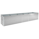 vidaXL aia taimelava tsingitud teras 400 x 80 x 77 cm hall
