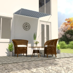 vidaXL kokkupandav varikatus, 150 x 150 cm, sinine ja valge