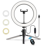 Led Ring tuli statiivi, telefonihoidja ja Bluetoothi ​​puldiga