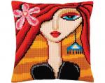 Tikkimiskomplekt padi "T&uuml;druk k&otilde;rvar&otilde;ngaga" Collection D'Art 40x40cm
