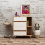 Kummut Kalune Design Tsela, valge / pruun
