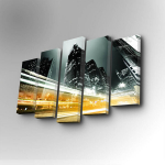 Viieosaline reproduktsioon Linn &ouml;&ouml;sel