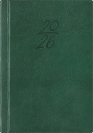 P&auml;ev A6, k&otilde;vak&ouml;ide, kunstnahast kaaned (ROHELINE), Day A6, Teacher's book, fake leather covers (green)