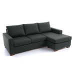 Nurgadiivan Cannes, universaalne nurk, jalad - p&auml;hkel, Nurgadiivan Cannes, universaalne nurk, must Inari 100, jalad - p&auml;hkel