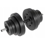 Reguleeritavad hantlid 20kg, 30mm kang, klambritega