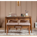 4-osaline s&ouml;&ouml;gitoa komplekt Kalune Design Vina, tumepruun/roosa