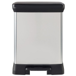 Pr&uuml;gi sorteerimiskast Duo Deco Bin, metalliseeritud, 10 + 18 L, h&otilde;bedane