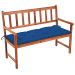vidaXL aiapink padjaga 120 cm, akaatsiapuit