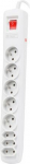 Pikendusjuhe Natec SP8 liigpingekaitse 8 pistikupesa 5 m hall (NSP-0804)