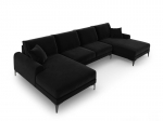 Pehme nurgadiivan Mazzini Sofas Madara 6S, must